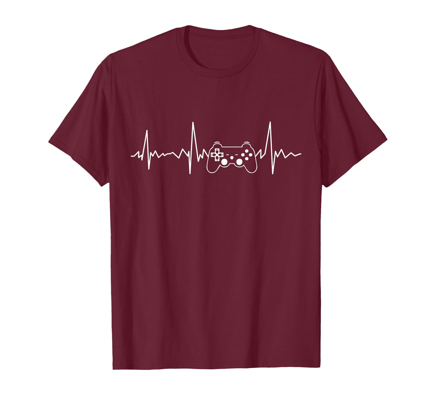 Gamer Heartbeat Funny Video Game Gift Boys Men Gamer T-Shirt