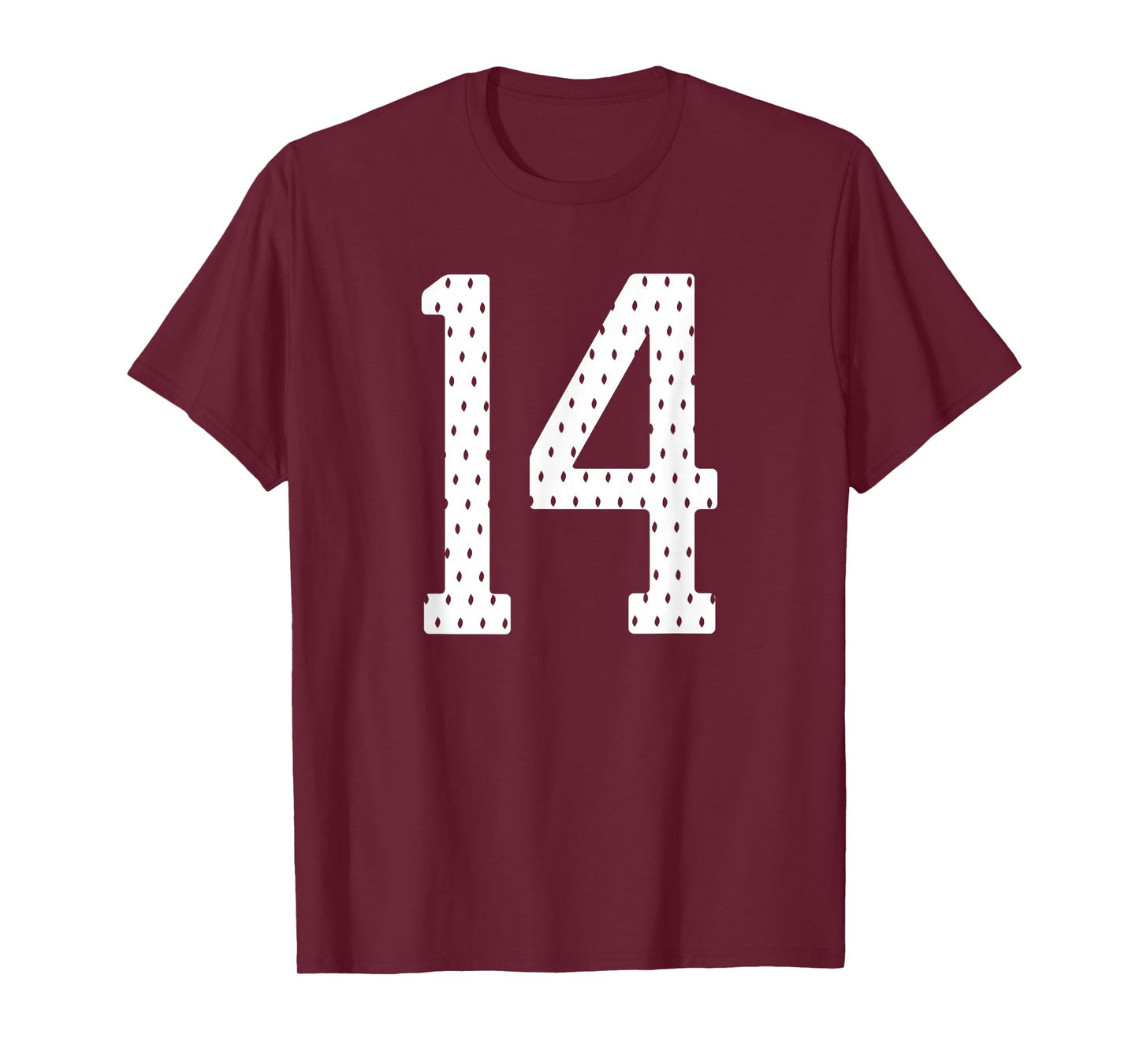 Number 14 Sports Team 14th Jersey Varsity Birthday Football T-Shirt