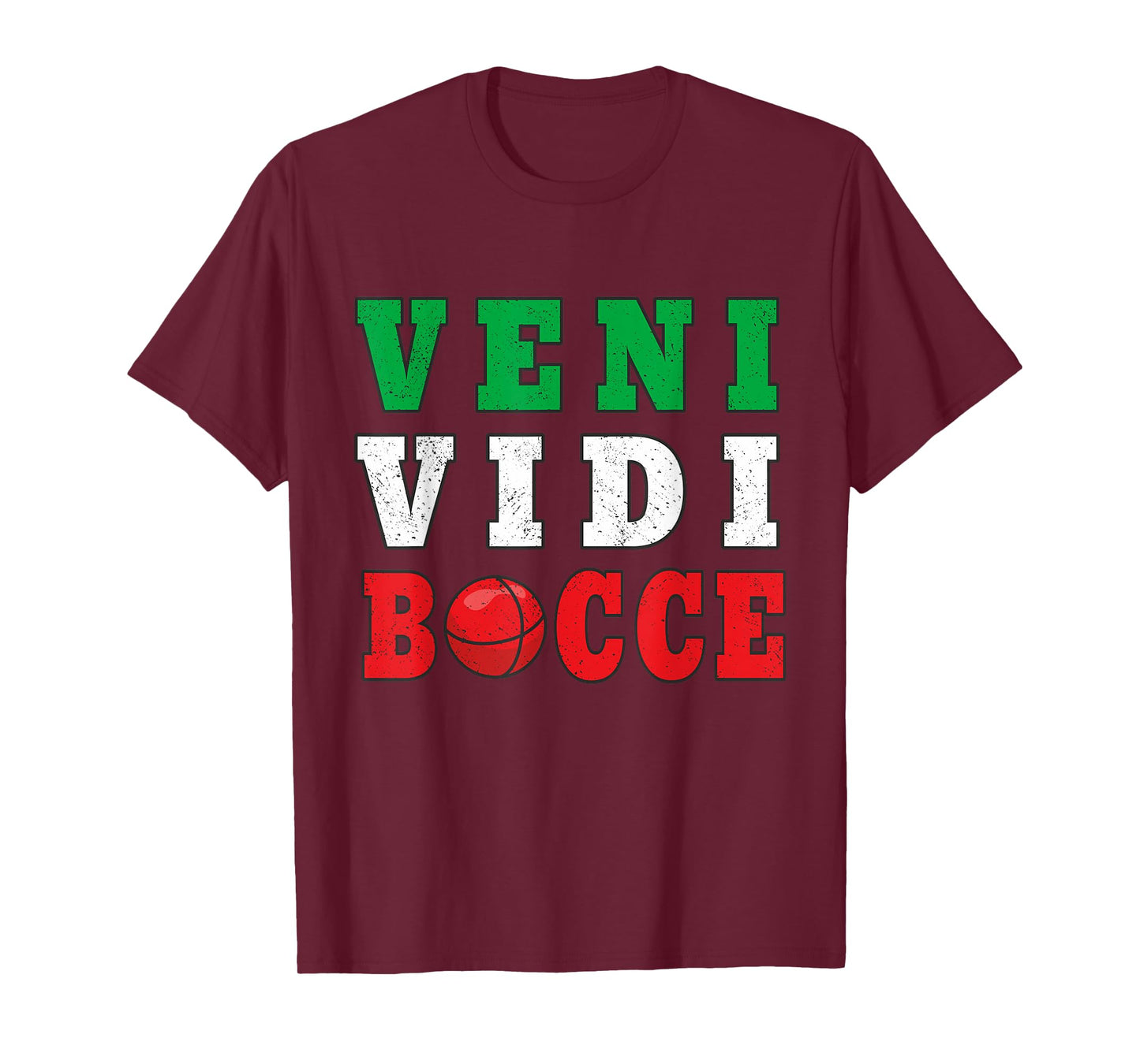 Bocce Veni Vidi Bocce Funny Bocce Player T-Shirt