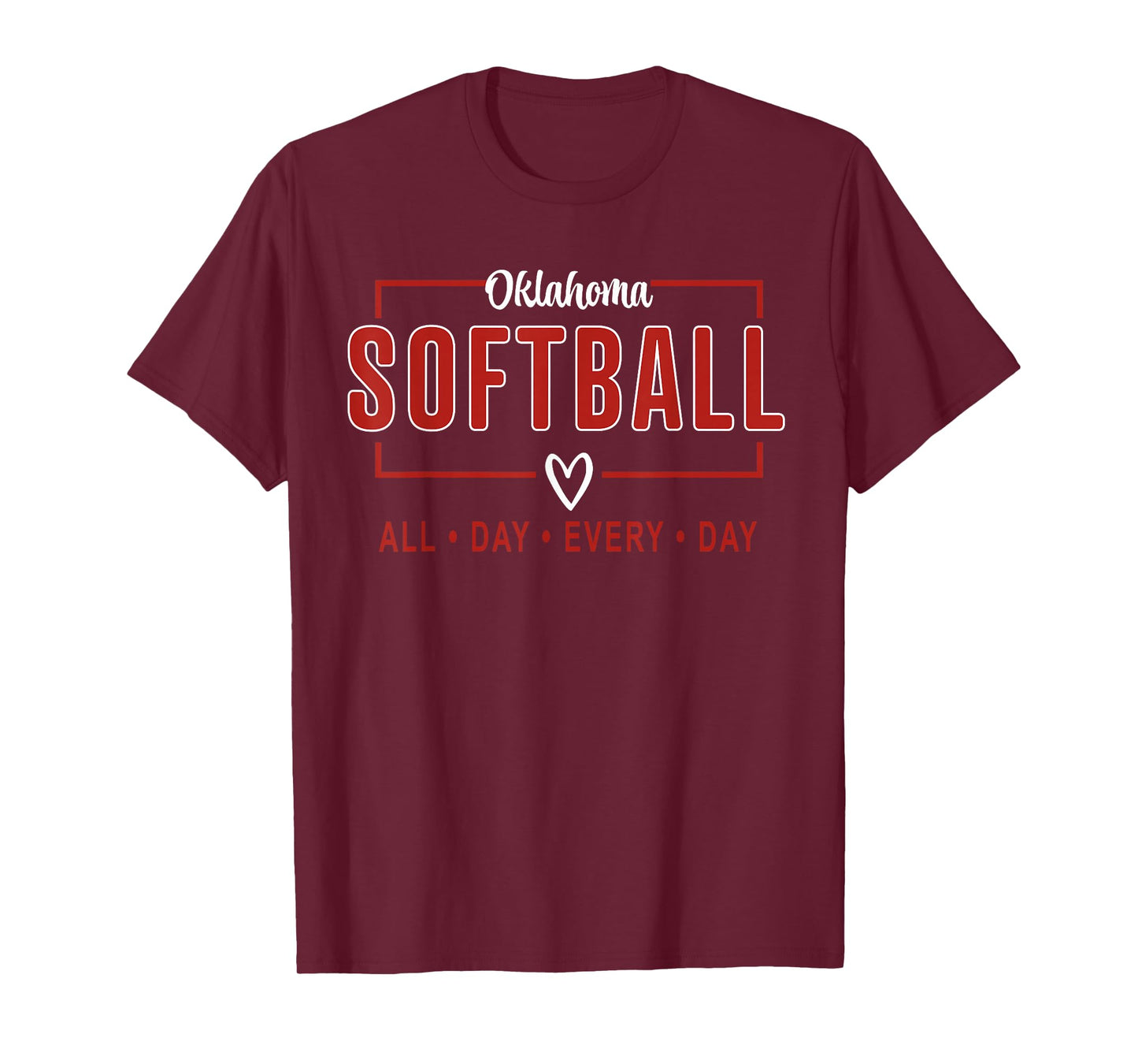 Oklahoma Softball Vintage Mens Kids Team Retro Softball Fan T-Shirt