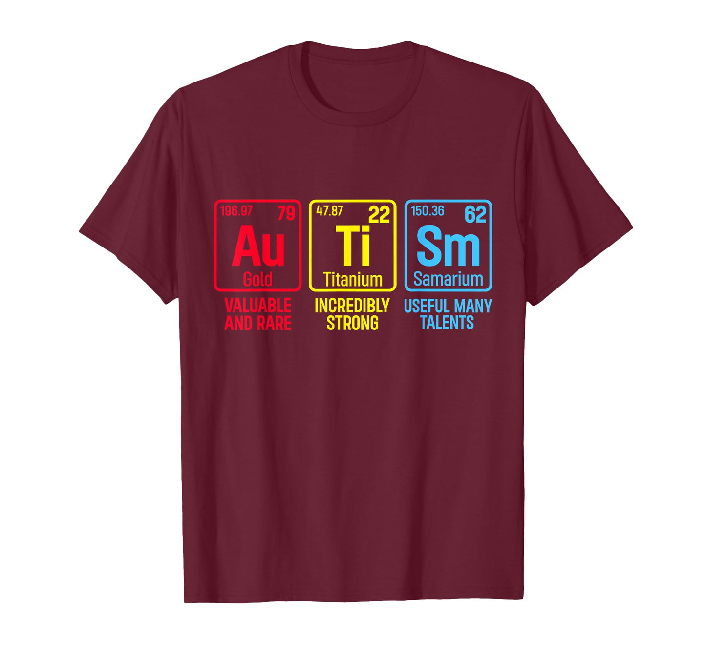 Autism Awareness Puzzle Piece Elements Periodic Autism T-Shirt