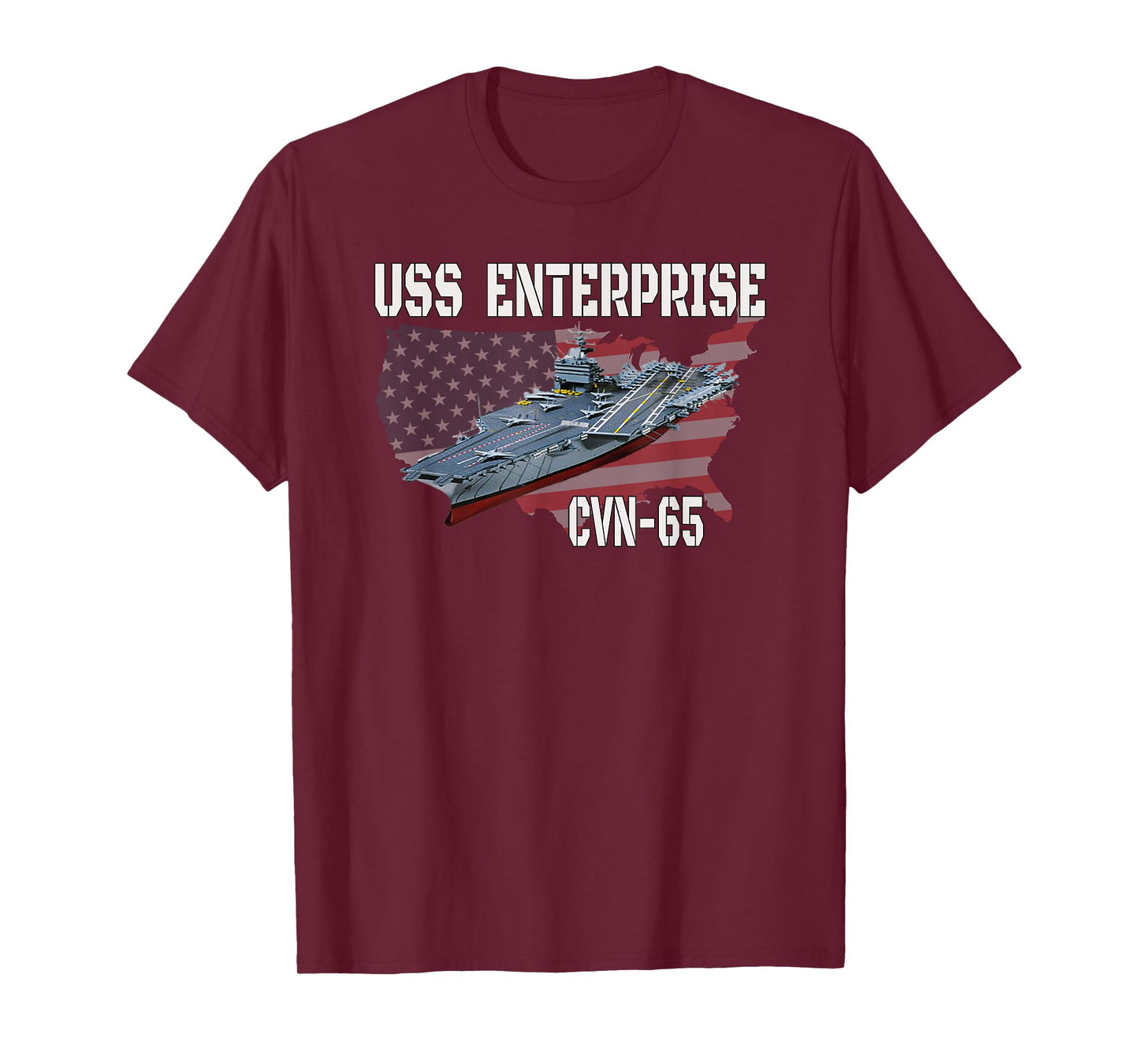 USS Enterprise CVN-65 Aircraft Carrier Veterans Day T-Shirt