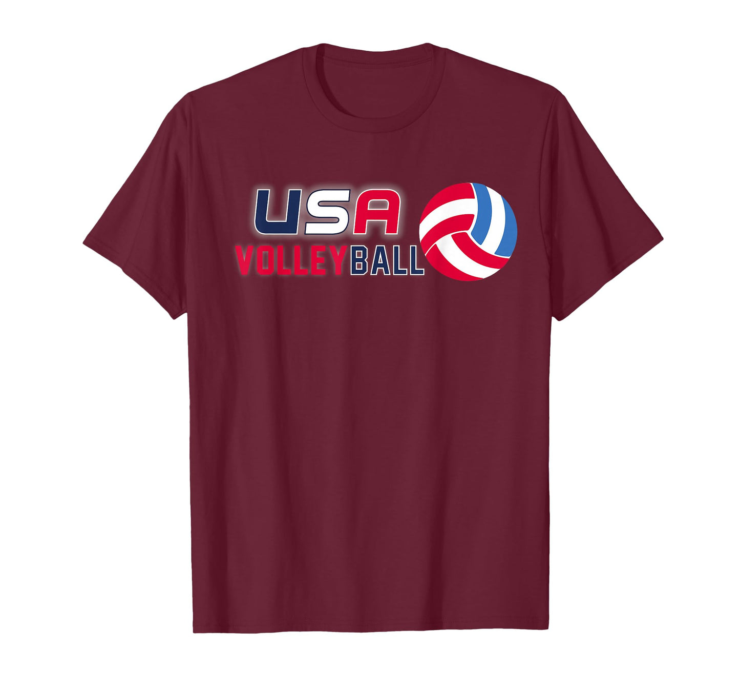USA Flag Volleyball Shirt: Men and Women's Volleyball Tee T-Shirt