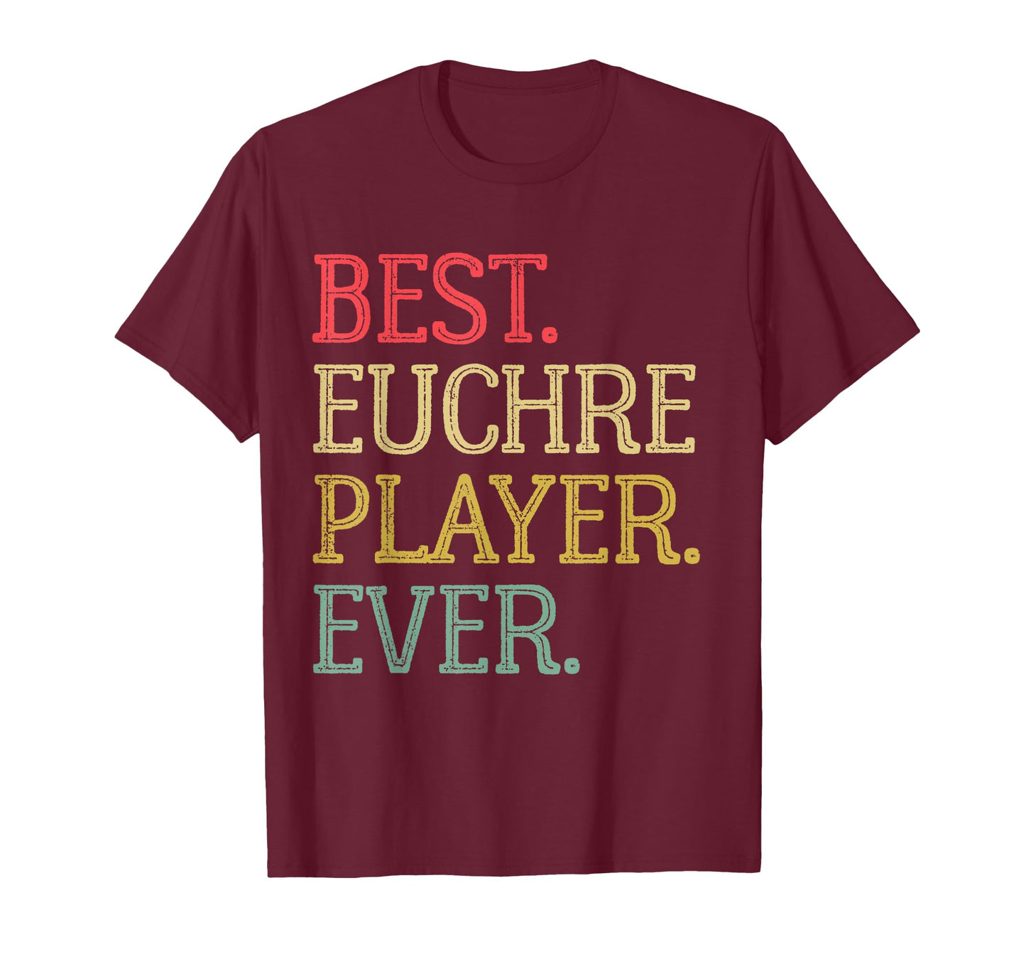 Best Euchre Player Ever Funny Vintage Euchre Board Game T-Shirt