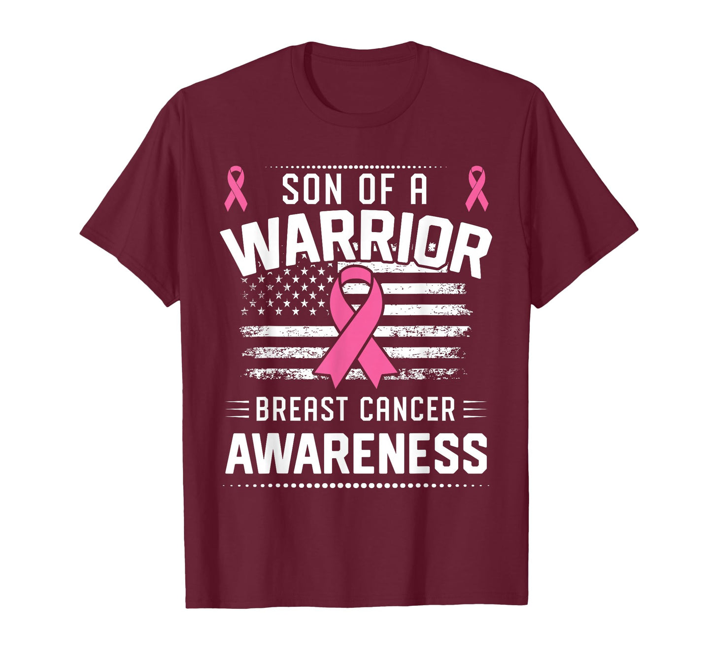 Son Of A Warrior Breast Cancer Awareness Son T-Shirt