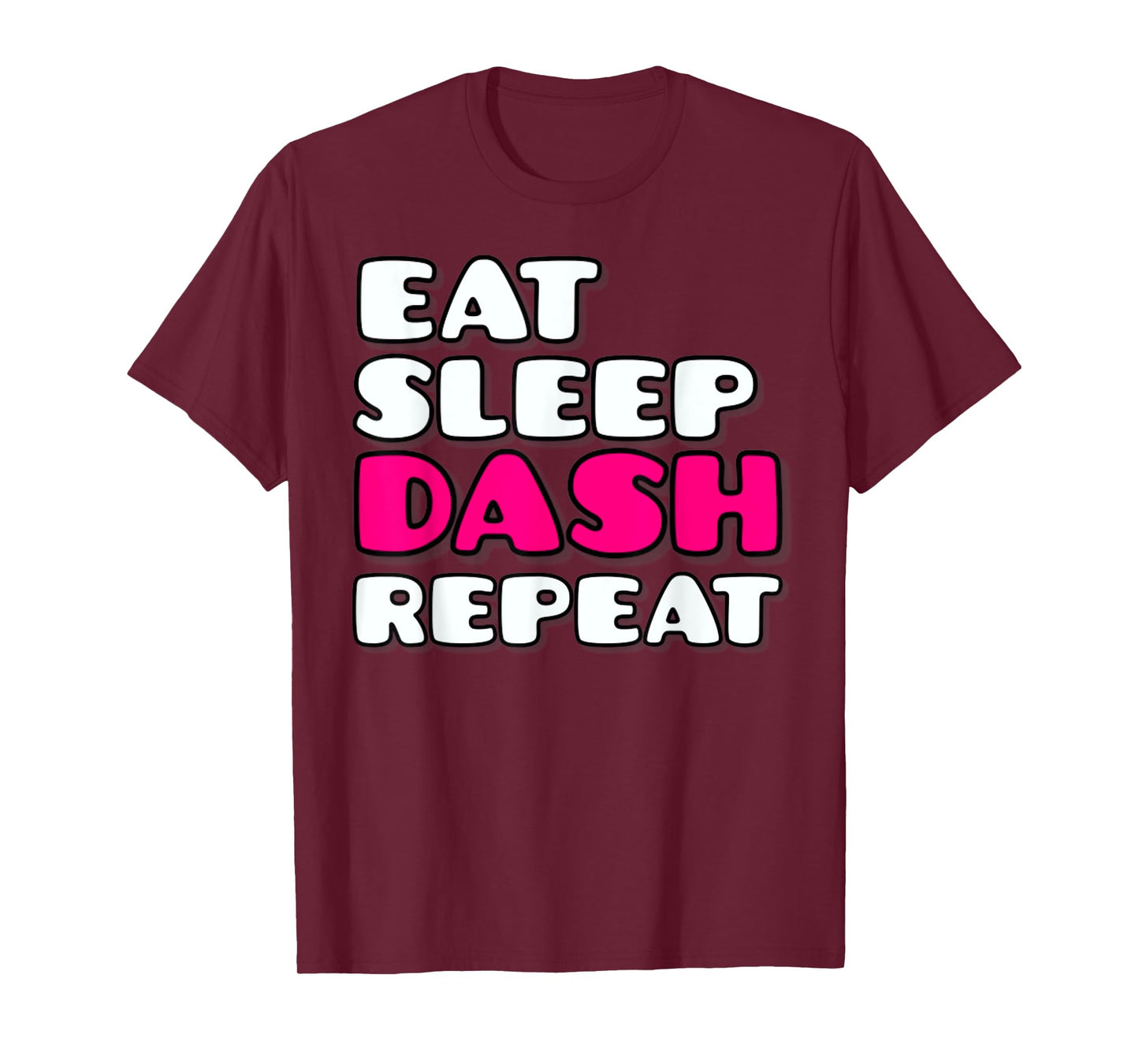 Eat Sleep Dash Repeat Video Game Geometry Video Gamer T-Shirt