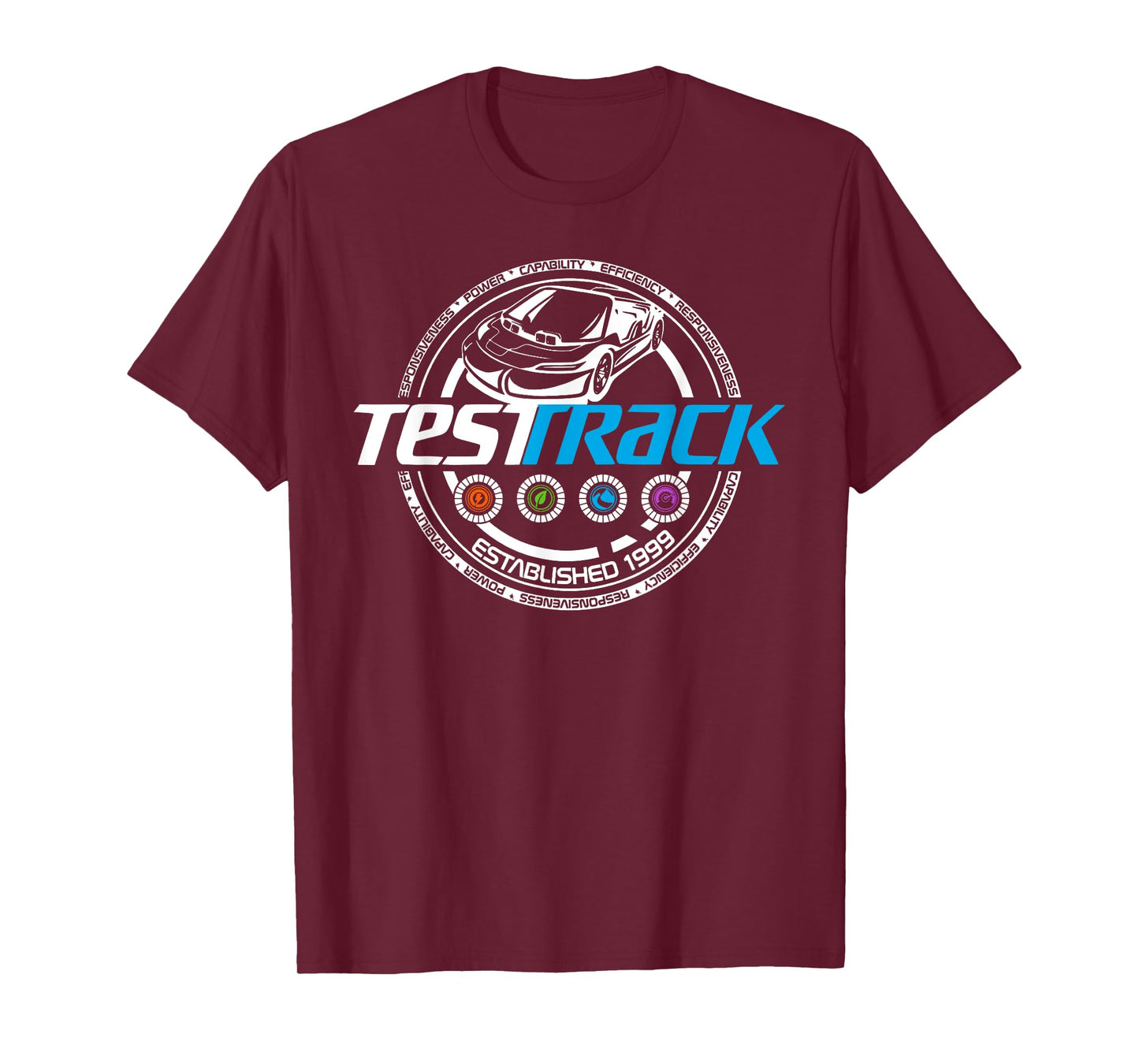 Test Track Ride & Attractions Theme Park Vacation T-Shirt