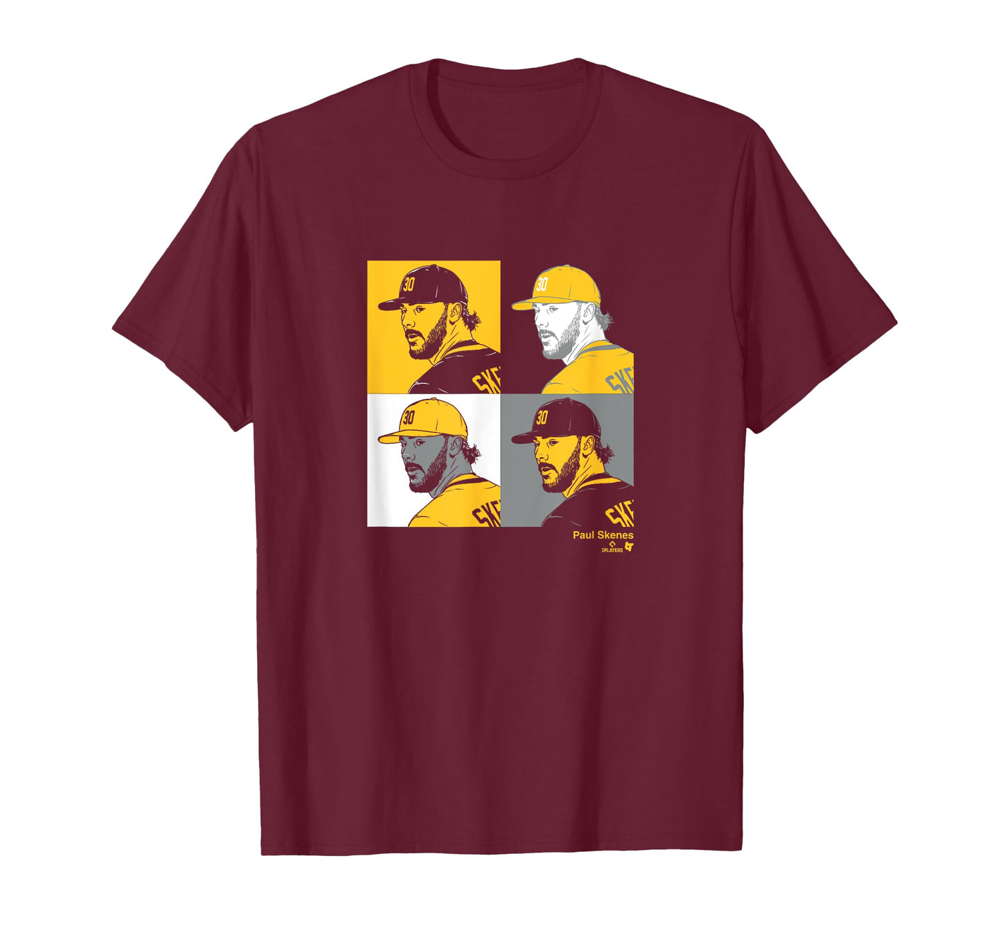 Paul Skenes: Collage Panels - Pittsburgh Baseball T-Shirt