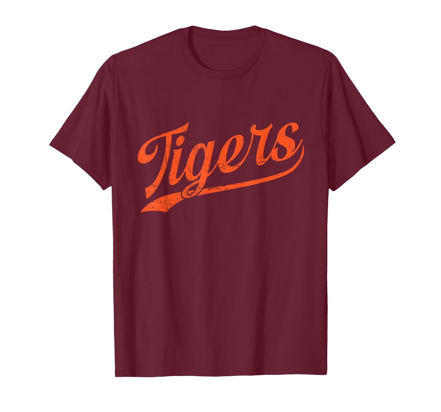 Tigers Mascot Vintage Sports T-Shirt