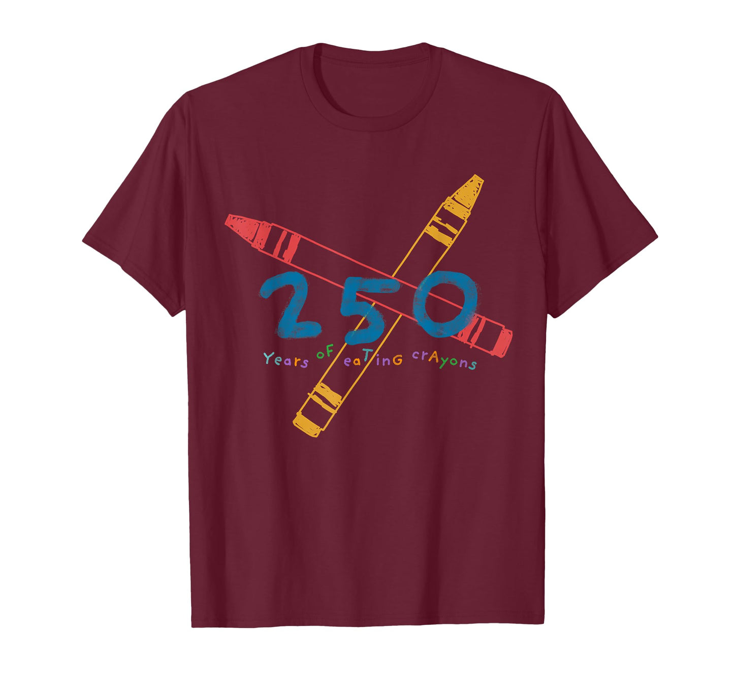 United States Marine Corps 250 Years Of Eating Crayons T-Shirt