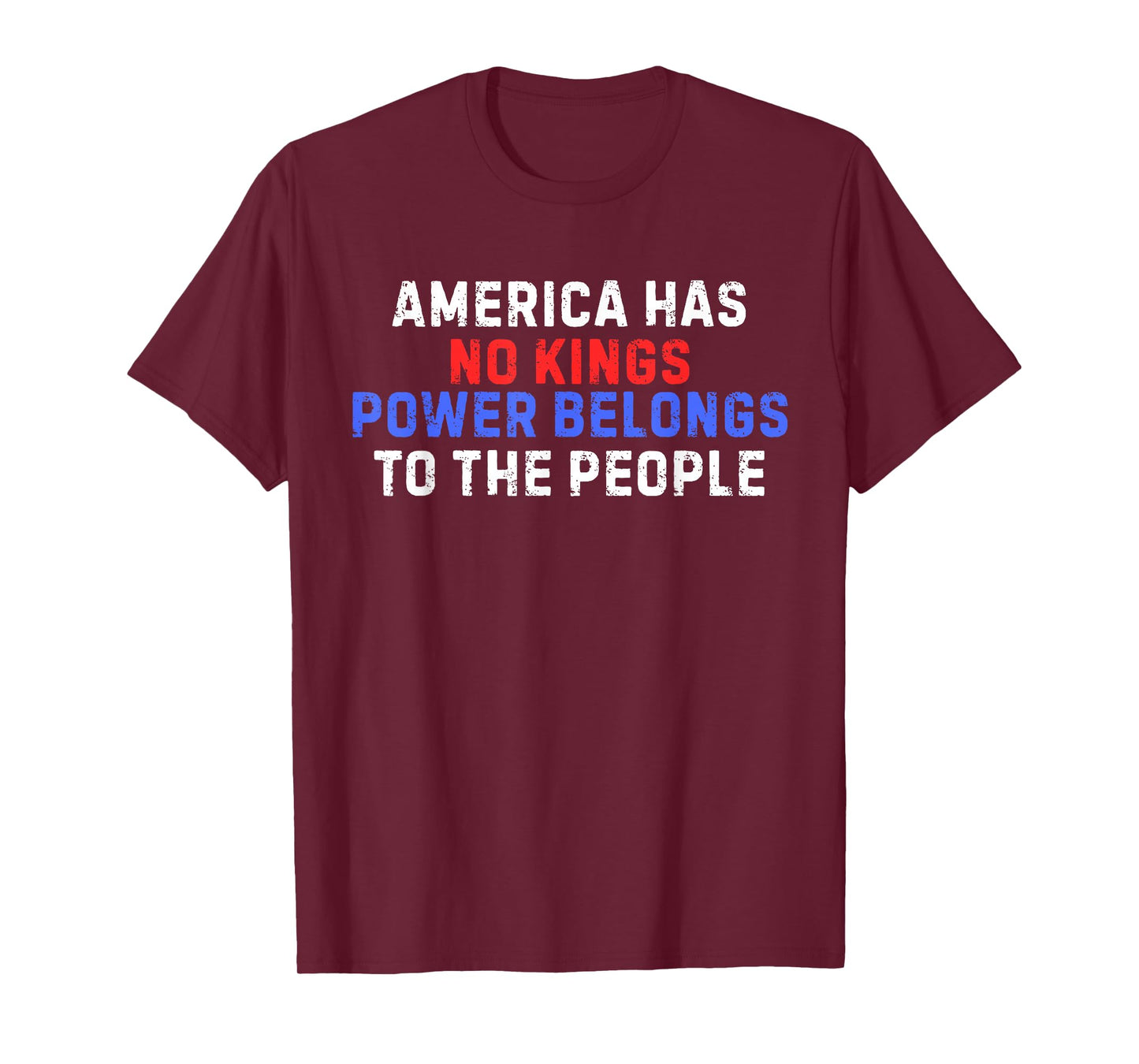 No Kings United We Rise We The People USA Men Women Kids T-Shirt