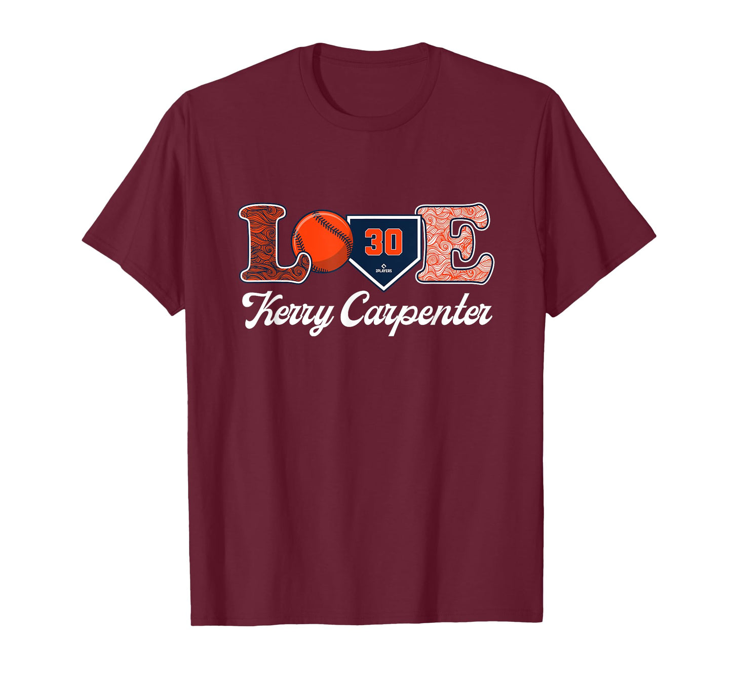 Love Kerry Carpenter Detroit Baseball MLBPA T-Shirt