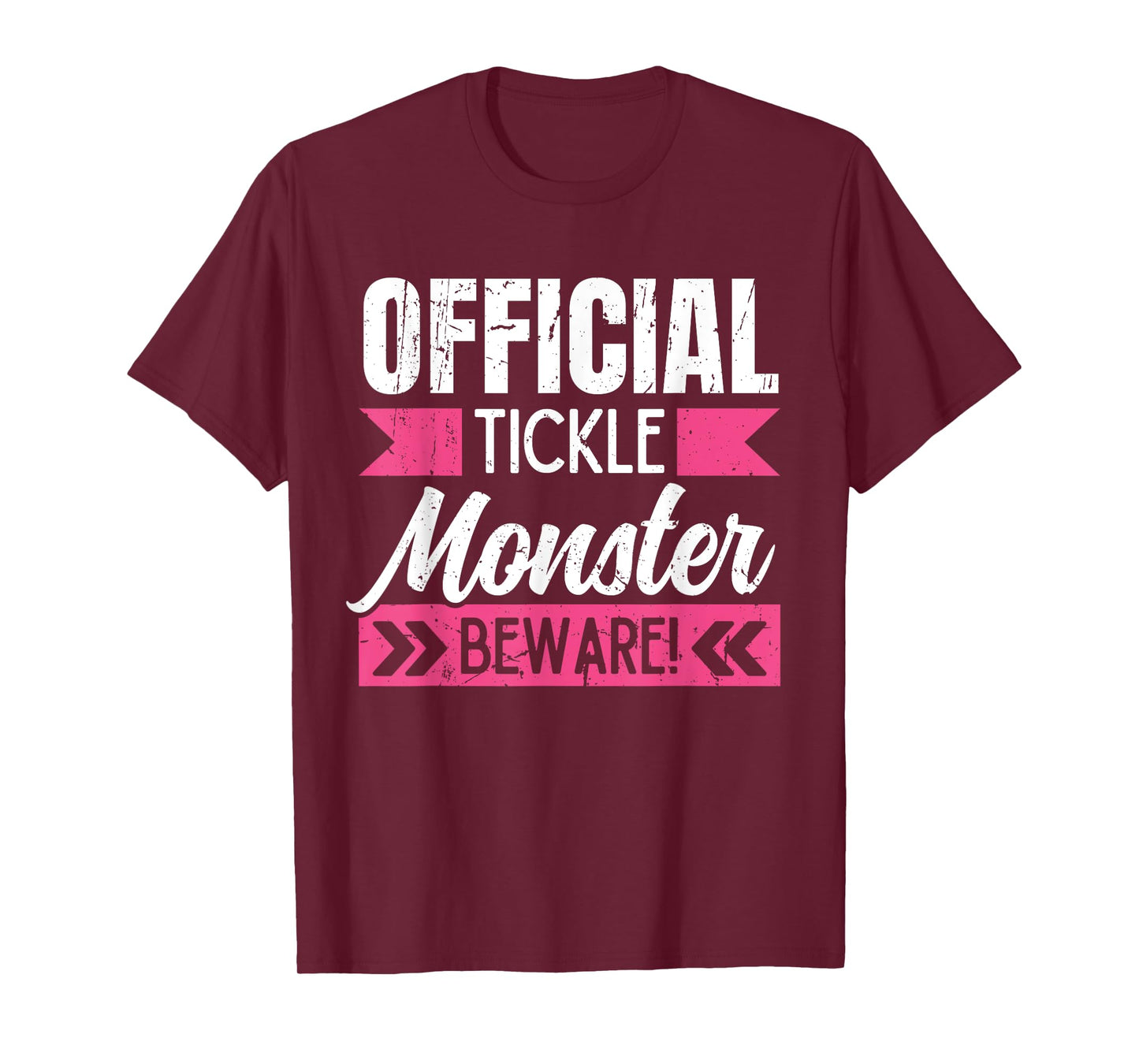 Official Tickle Monster Funny Mom Dad Grandparent Tickling T-Shirt