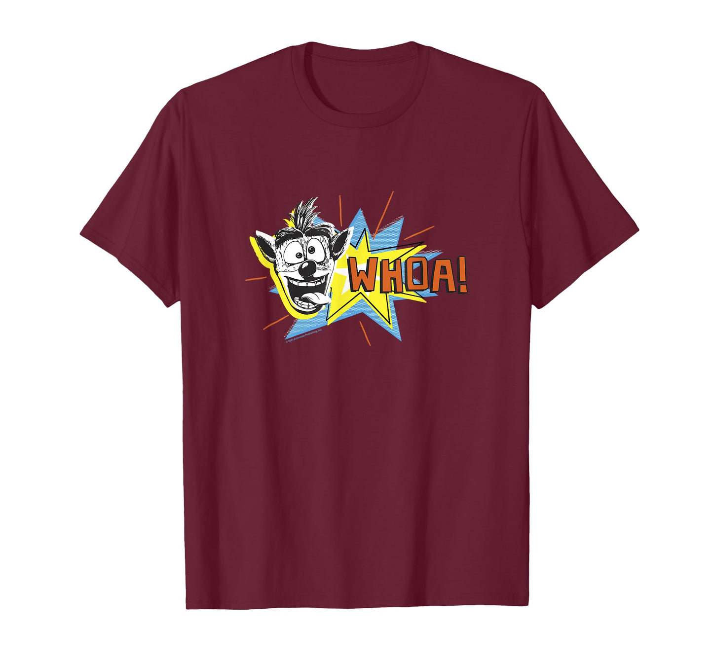 Crash Bandicoot Retro Nineties Pop Art Comic Crash Whoa! T-Shirt