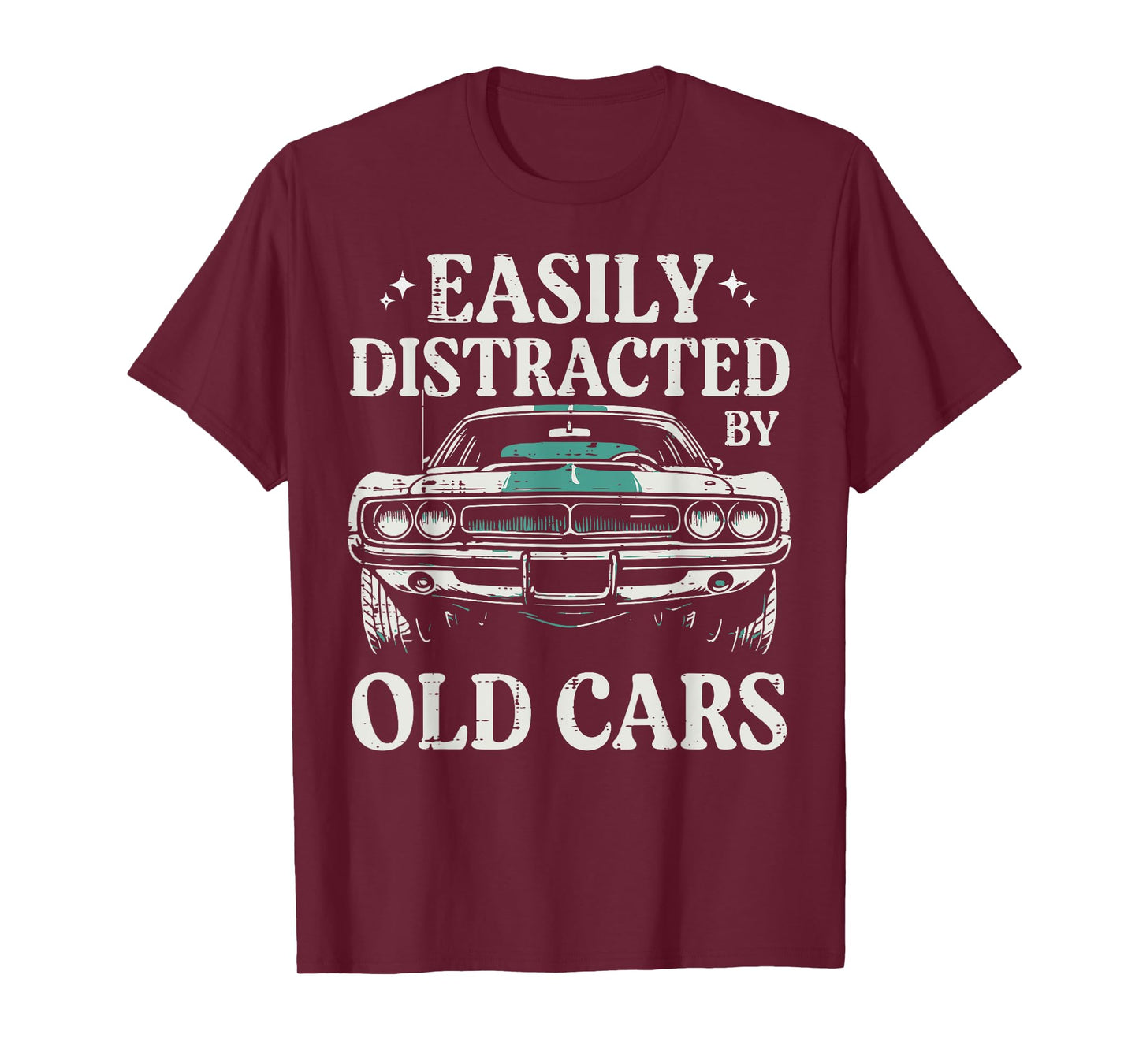 Racing Easily Distracted Old Cars Car Race Men Women Kids T-Shirt
