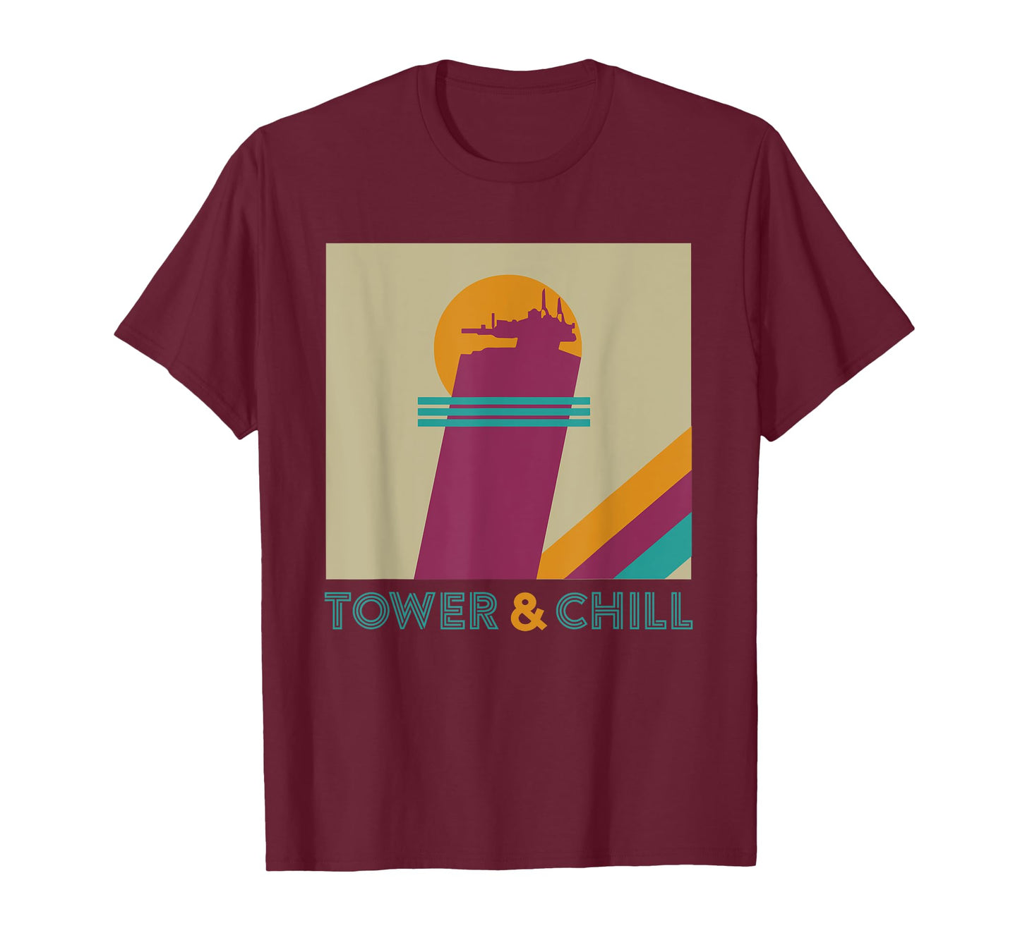 Retro TOWER & CHILL - Gamer Titan Hunter Warlock T-Shirt