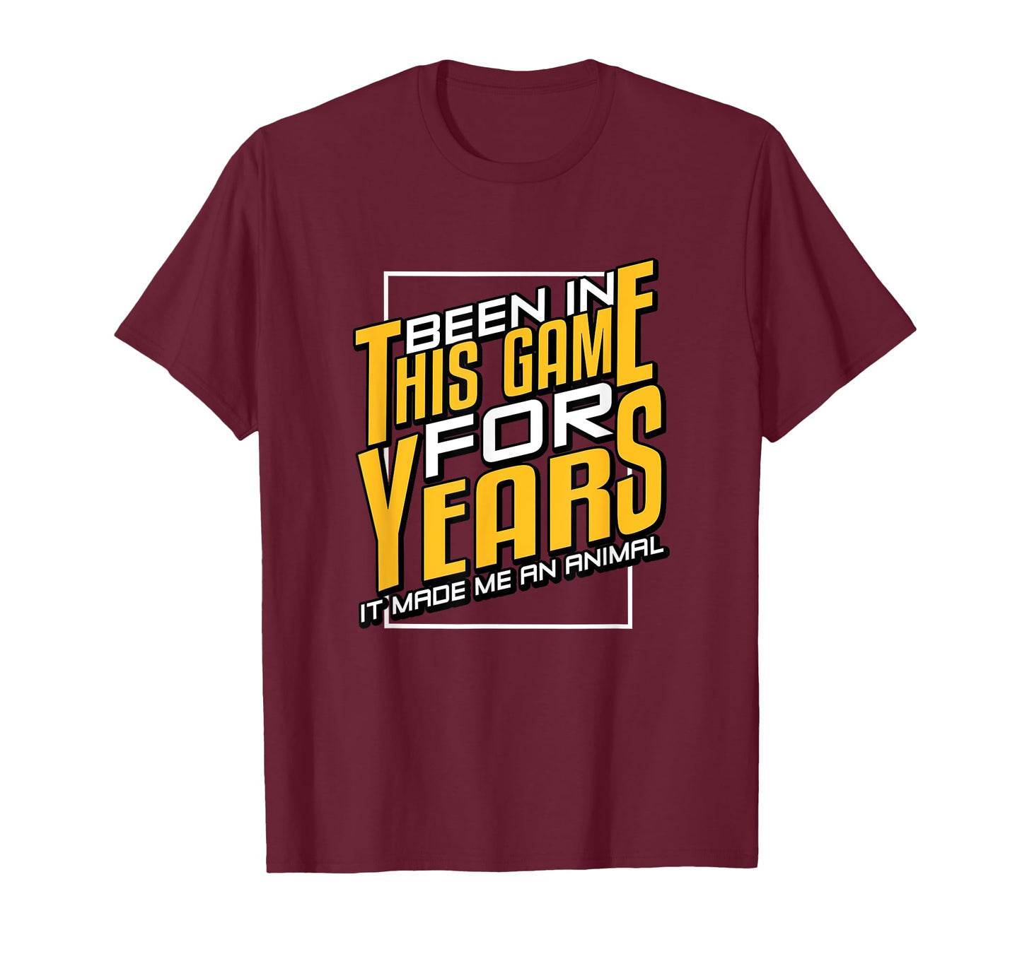 University Varsity-Gold Been In This Game For Years Yellow T-Shirt