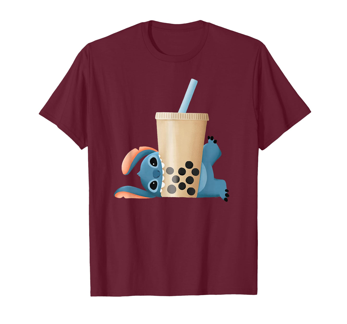 Disney Lilo & Stitch AANHPI AAPI Stitch's Boba Bubble Tea T-Shirt