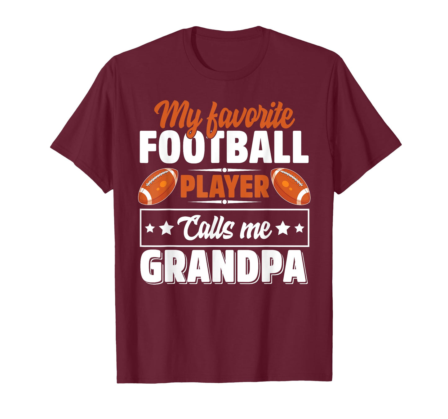 My Favorite Football Player Calls Me Grandpa Cute T-Shirt