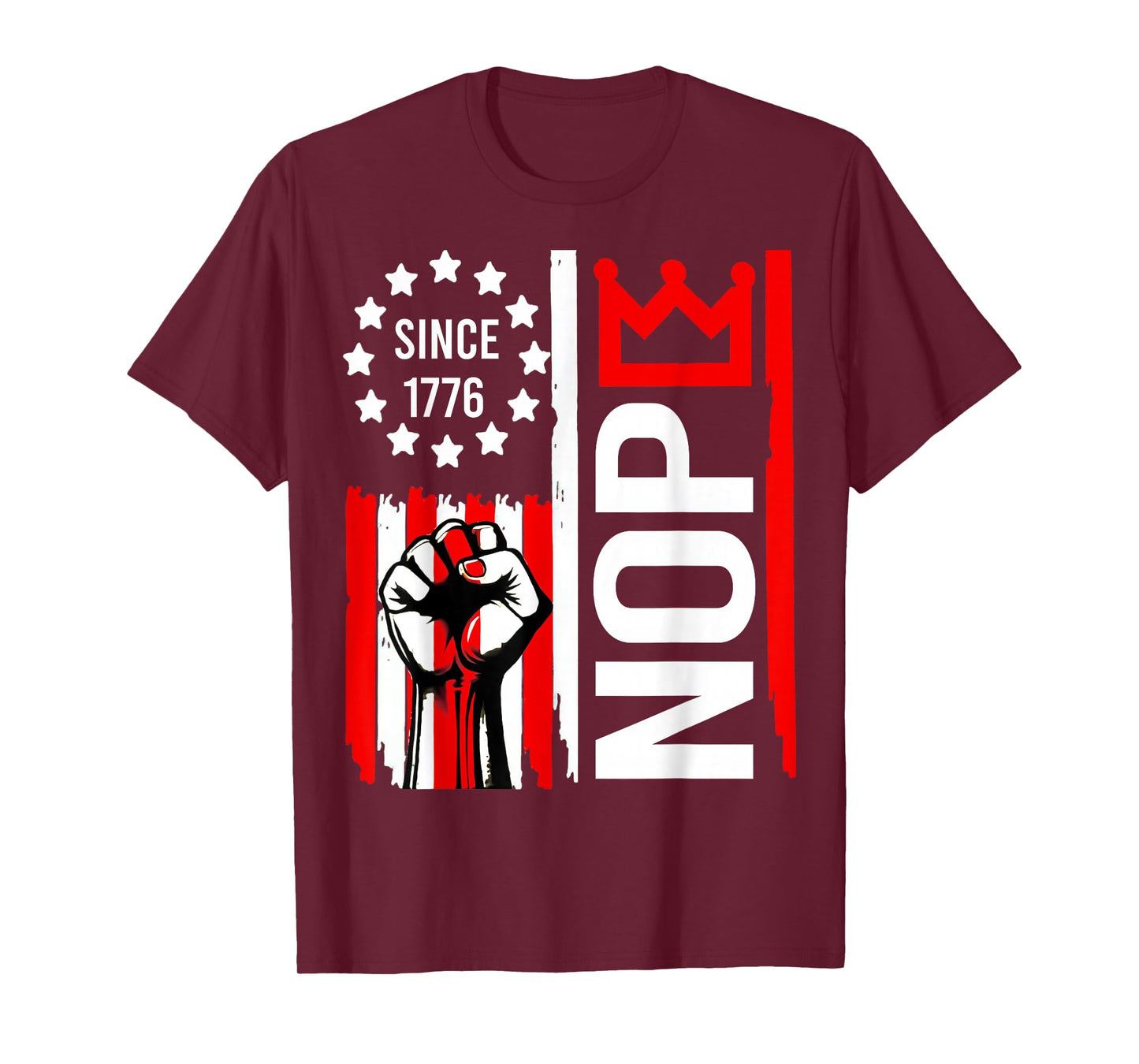 No Kings Protest Sign Vertical T-Shirt
