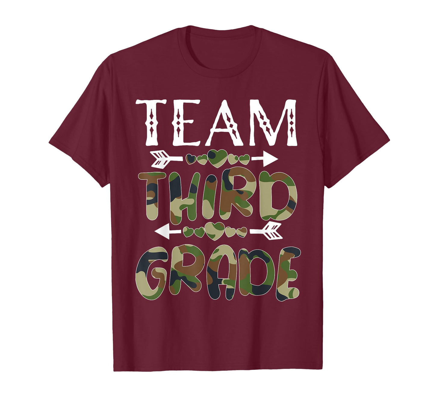 Team Third Grade Back To School 1st Day Camo Teachers T-Shirt