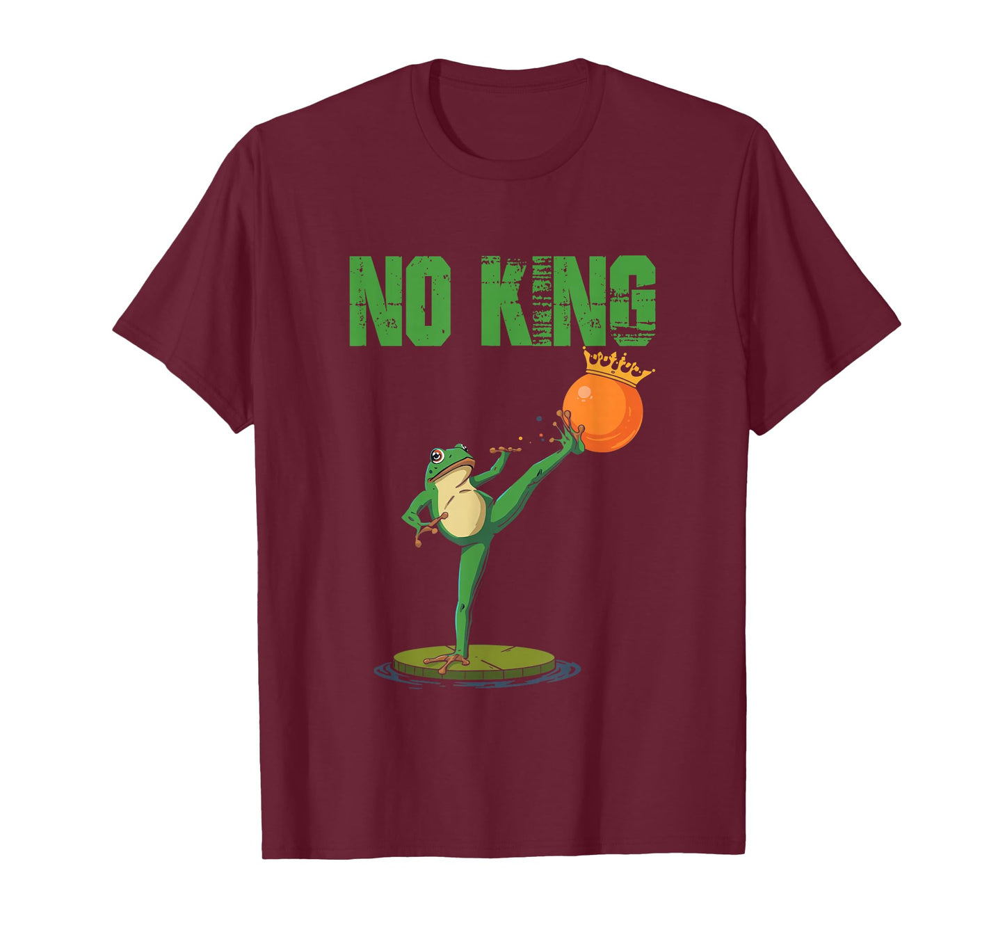 Funny No Kings Portland Frog Protest Men Women Tee T-Shirt