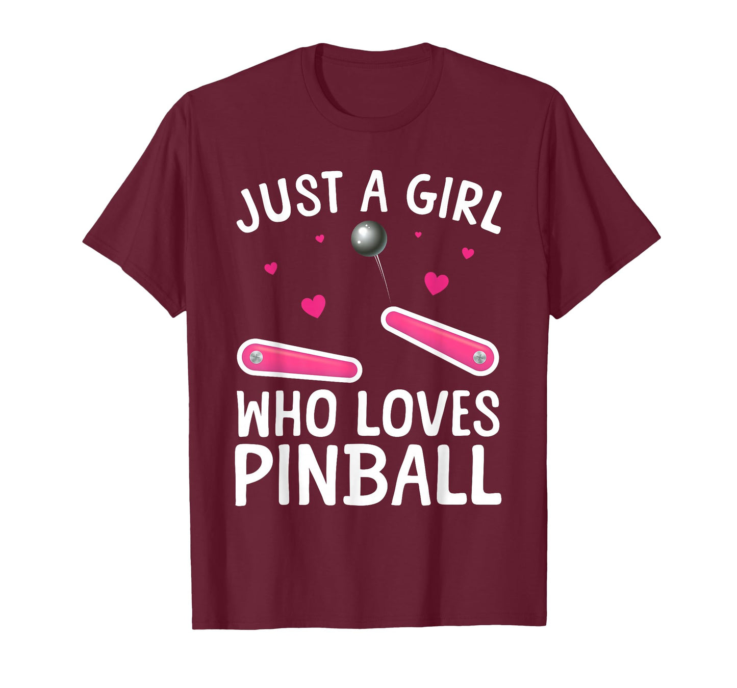 Pinball Art for Girls Women Pinball Machine Pinball Lover T-Shirt
