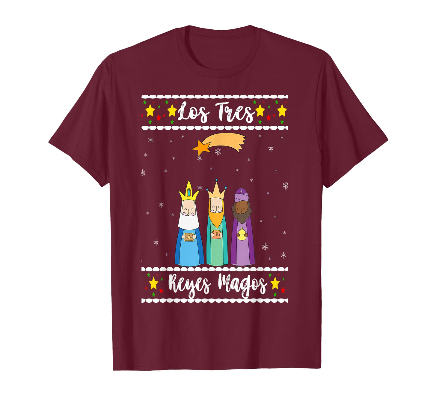 Los Tres Reyes Magos Navidad Latina Tres Reyes T-Shirt