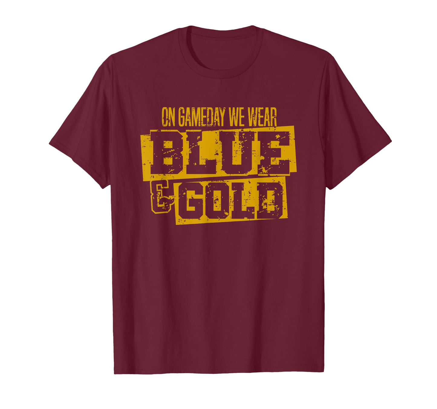 Blue Gold Game Day Group for High School Football Sports T-Shirt