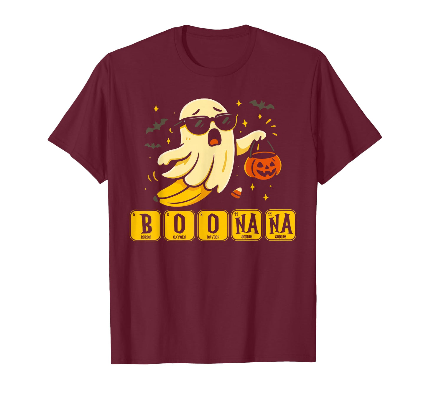 Chemistry Boonana Banana Ghost Cute Halloween Funny Teacher T-Shirt