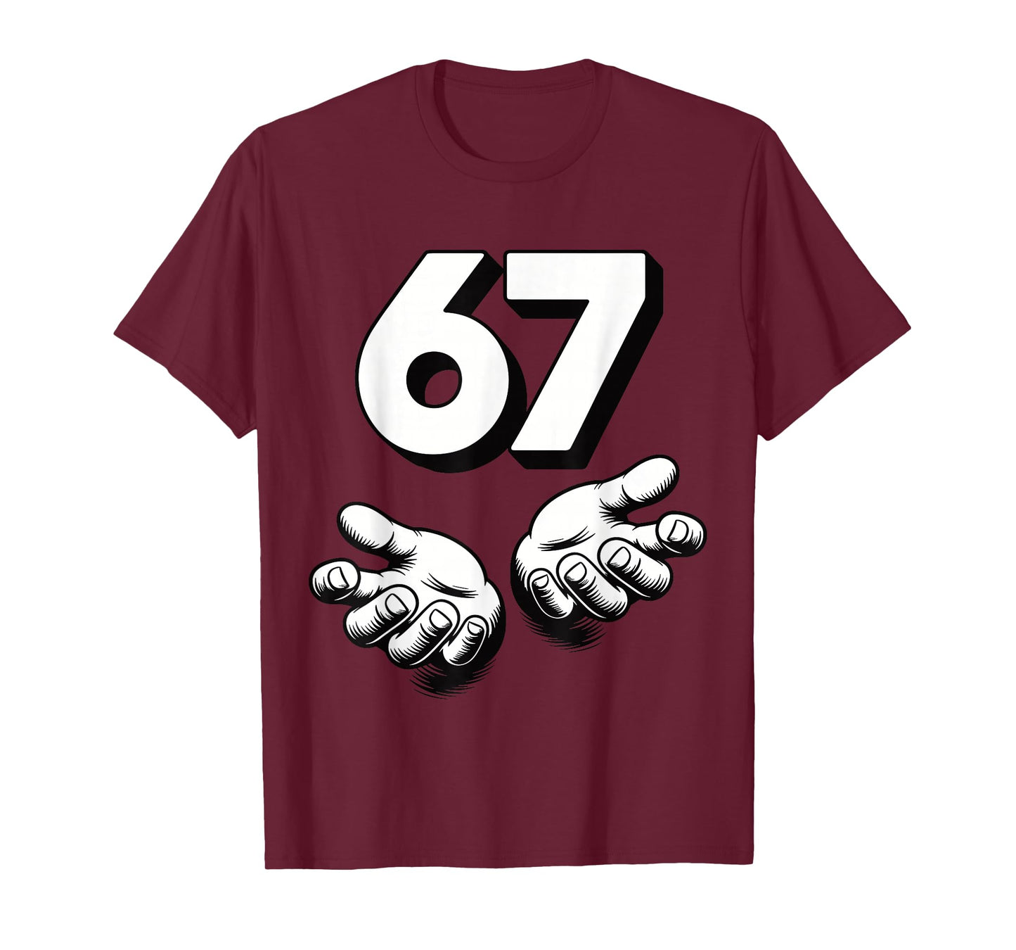 Funny 6 7 Meme Gen Alpha Gen Z Slang Six Seven T-Shirt