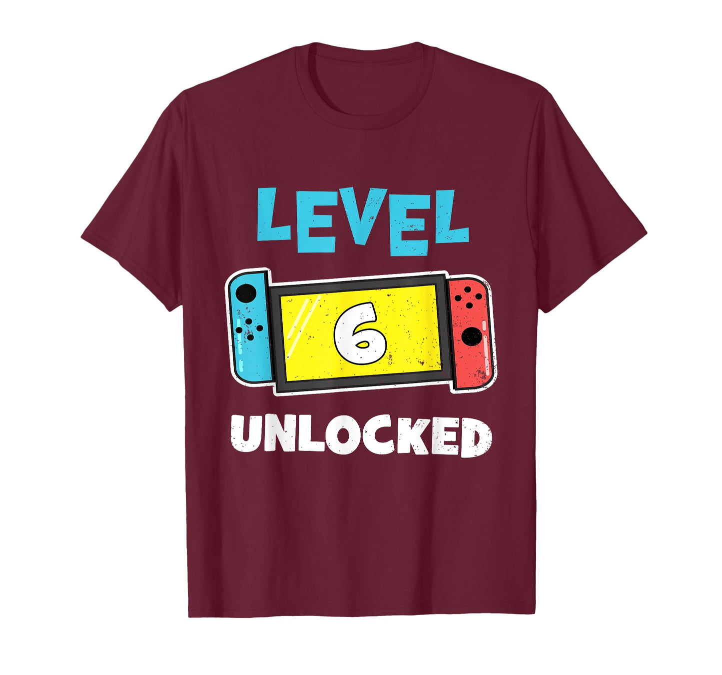 Level 6 unlocked Gamer 6th Birthday Gift Video Game lovers T-Shirt