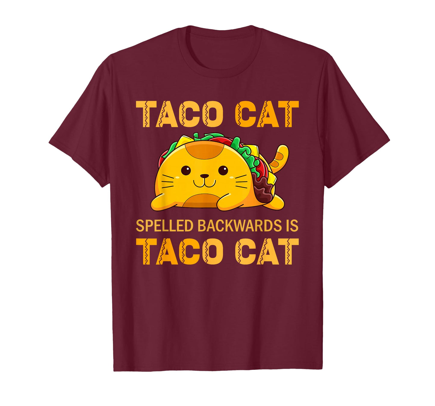 TacoCat for Kids Taco Cat Cinco de Mayo Taco Cat Cat T-Shirt
