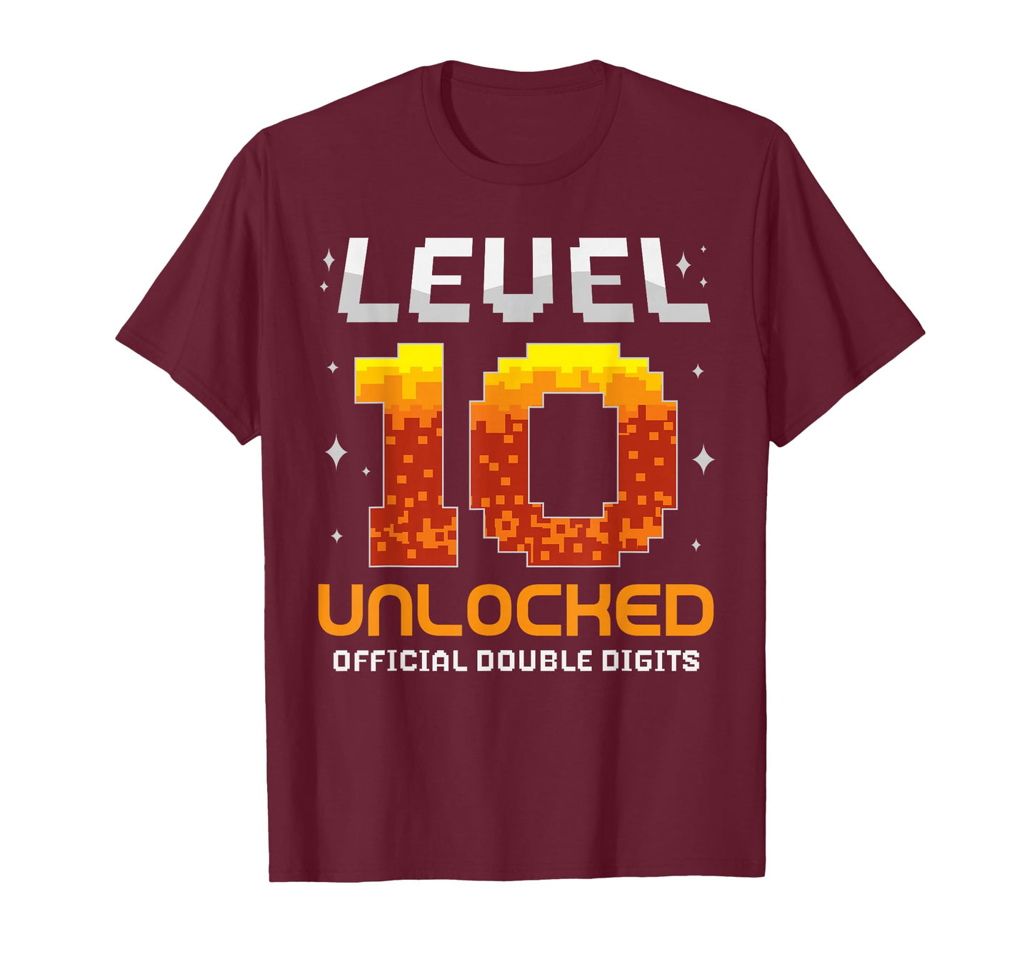 Level 10 Unlocked 10th Birthday Ten Years Old Gamer Gaming T-Shirt