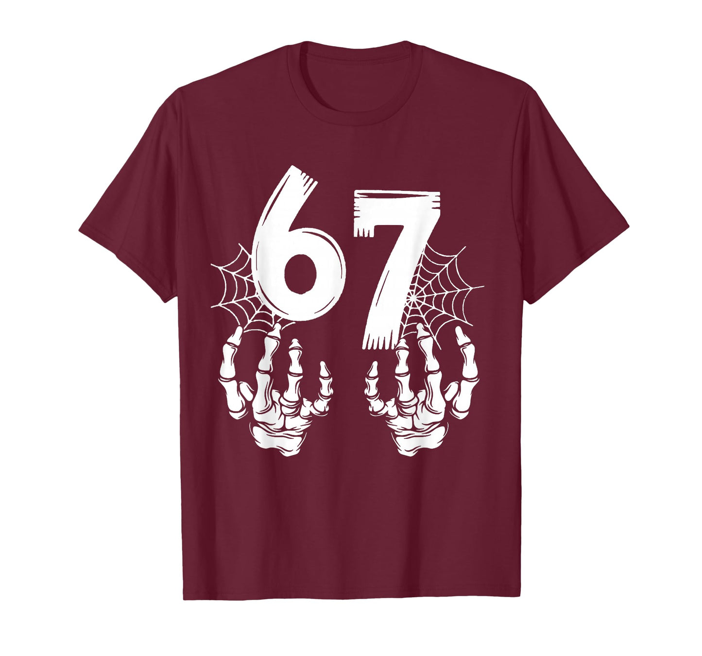 Funny Six Seven 6 7 Meme Number 67 Design Couples Halloween T-Shirt