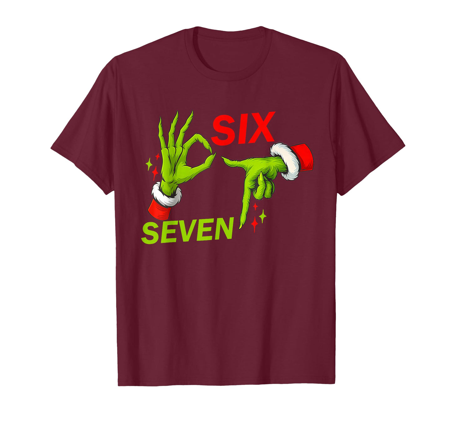 67 Christmas Trending Meme Saying 6 7 Meme Costume Xmas T-Shirt