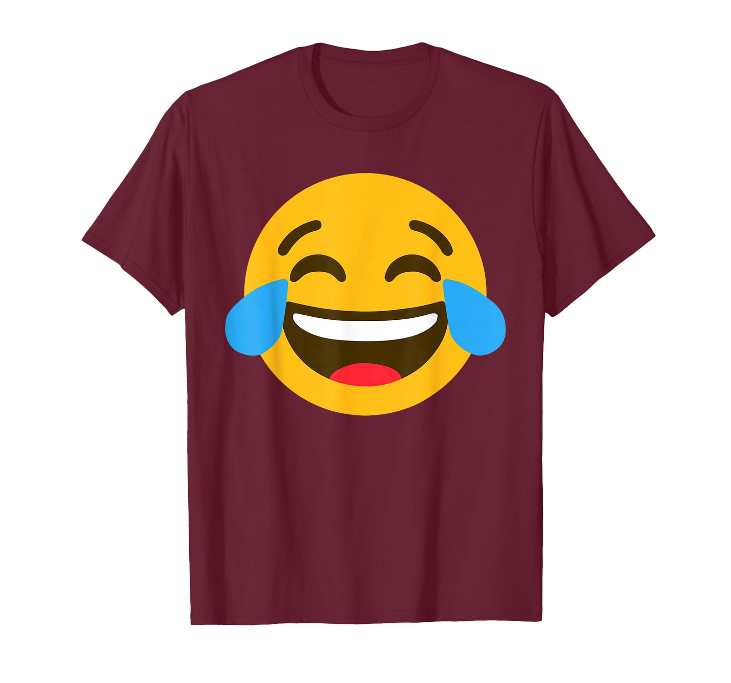 Funny Emoticon Laughing Tears Face with Tears Humor Meme T-Shirt