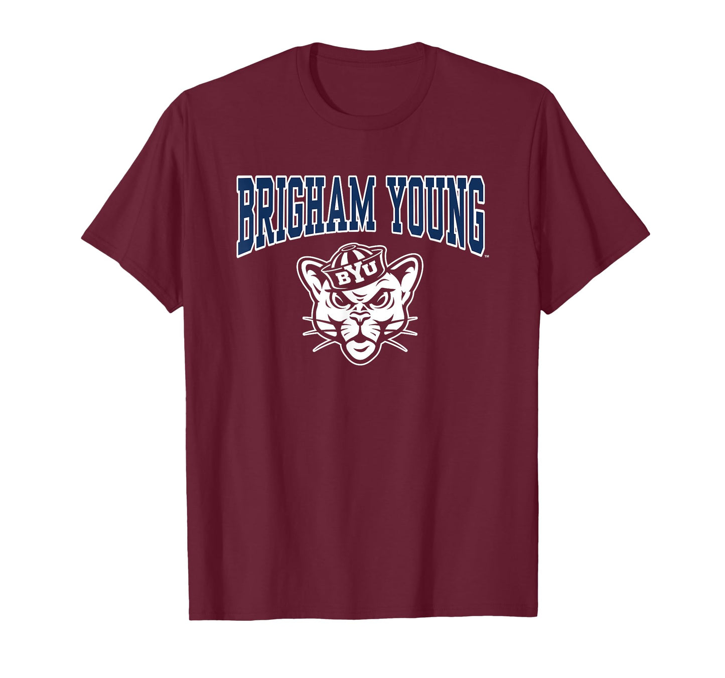 BYU Cougars Cosmo Mascot Blue Officially Licensed T-Shirt