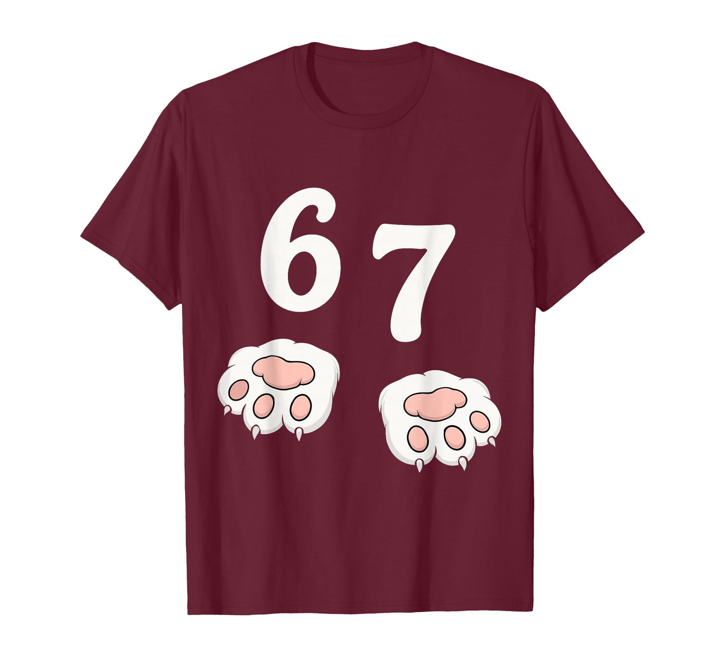 67 Meme Six Seven 6 7 Shirt Meme Funny Cat 67 T-Shirt