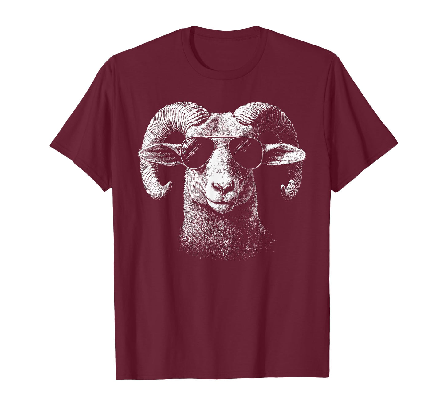 Retro Ram in Sunglasses Men Women Kids Novelty Funny Ram T-Shirt