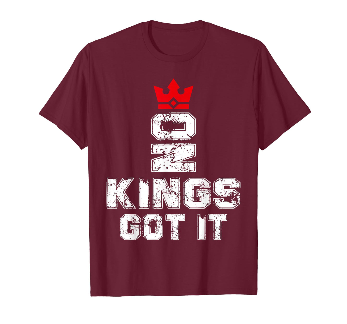 No Kings Got It Distressed Crown Streetwear Tee T-Shirt