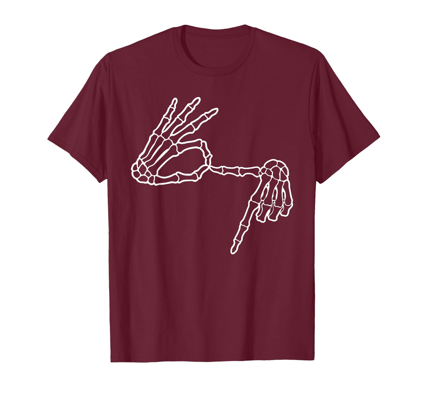 Skeleton Hands Sign Six Seven 6 7 Meme Let's Get Sendy T-Shirt
