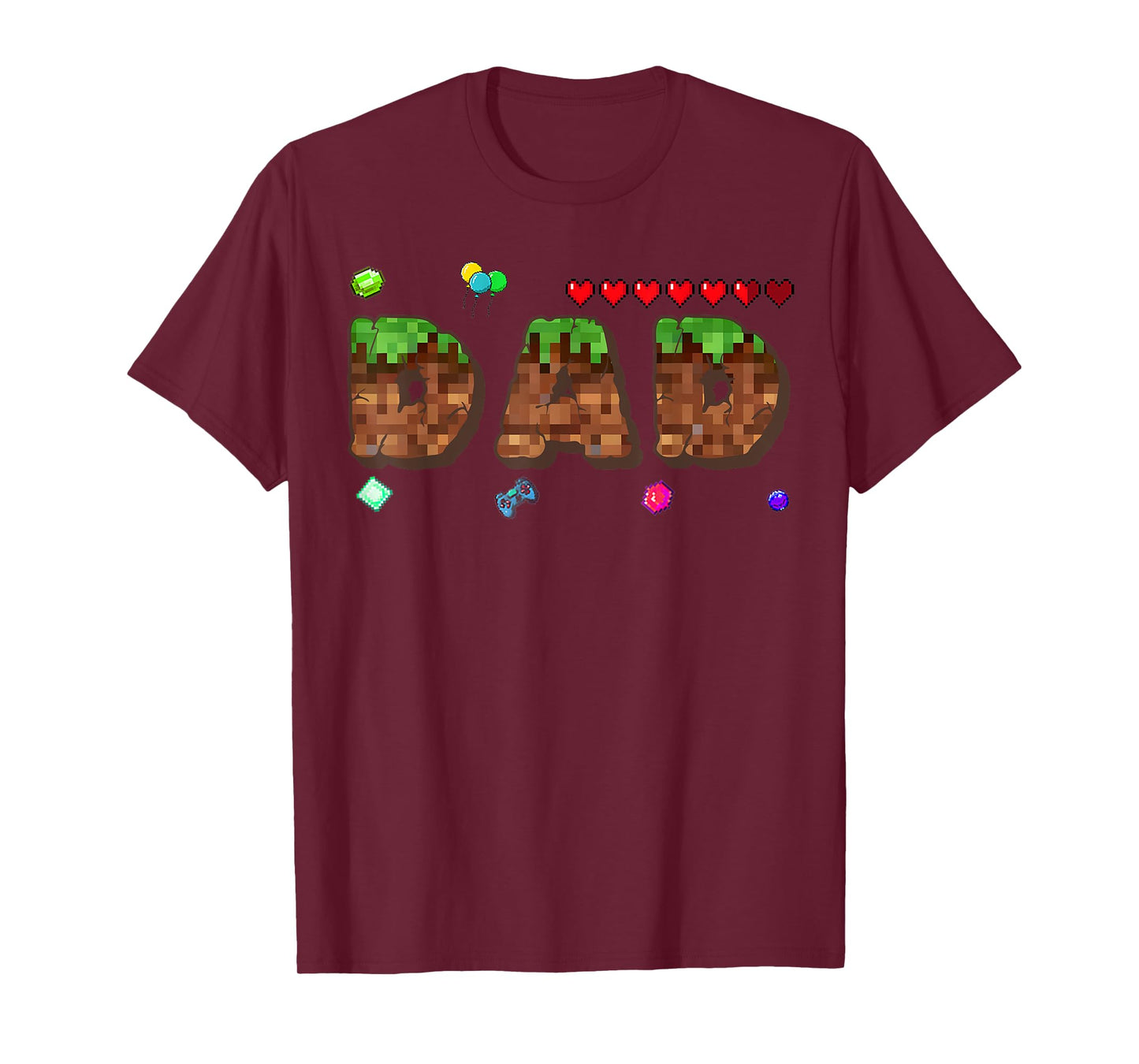 Mom And Dad Of The Birthday Boy Pixel Game Matching Family T-Shirt