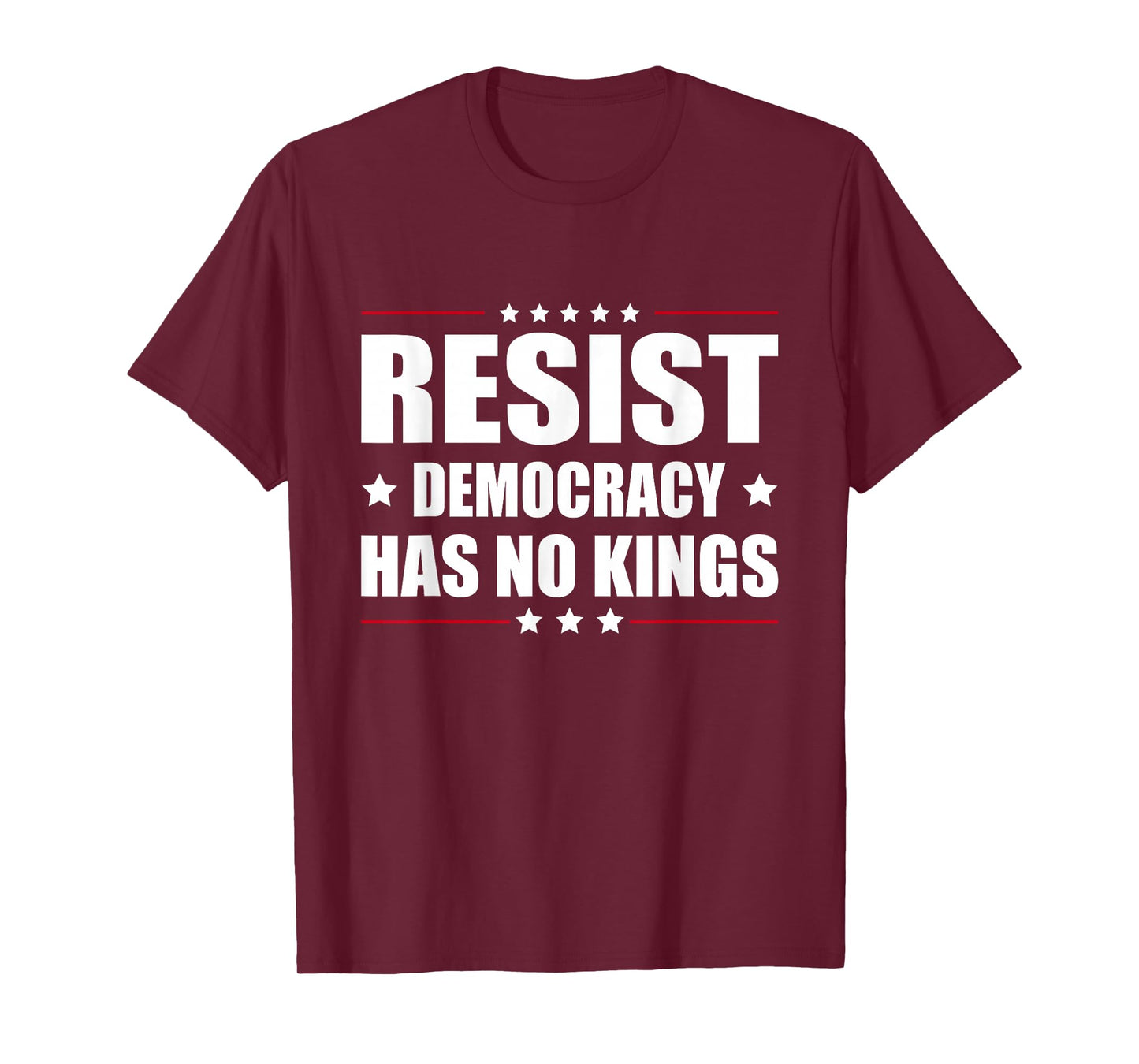Resist Democracy Has No Kings Vintage Patriotic Political T-Shirt