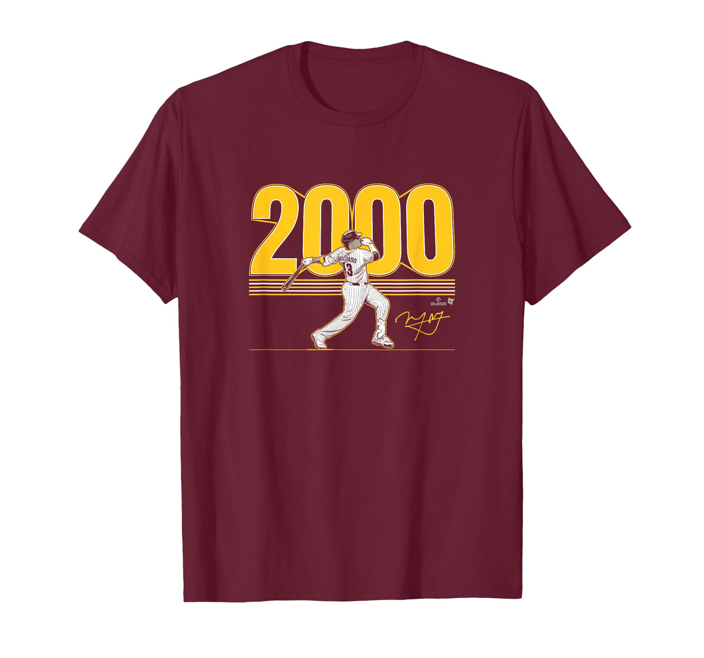 Manny Machado - 2,000 Hits - San Diego Baseball T-Shirt