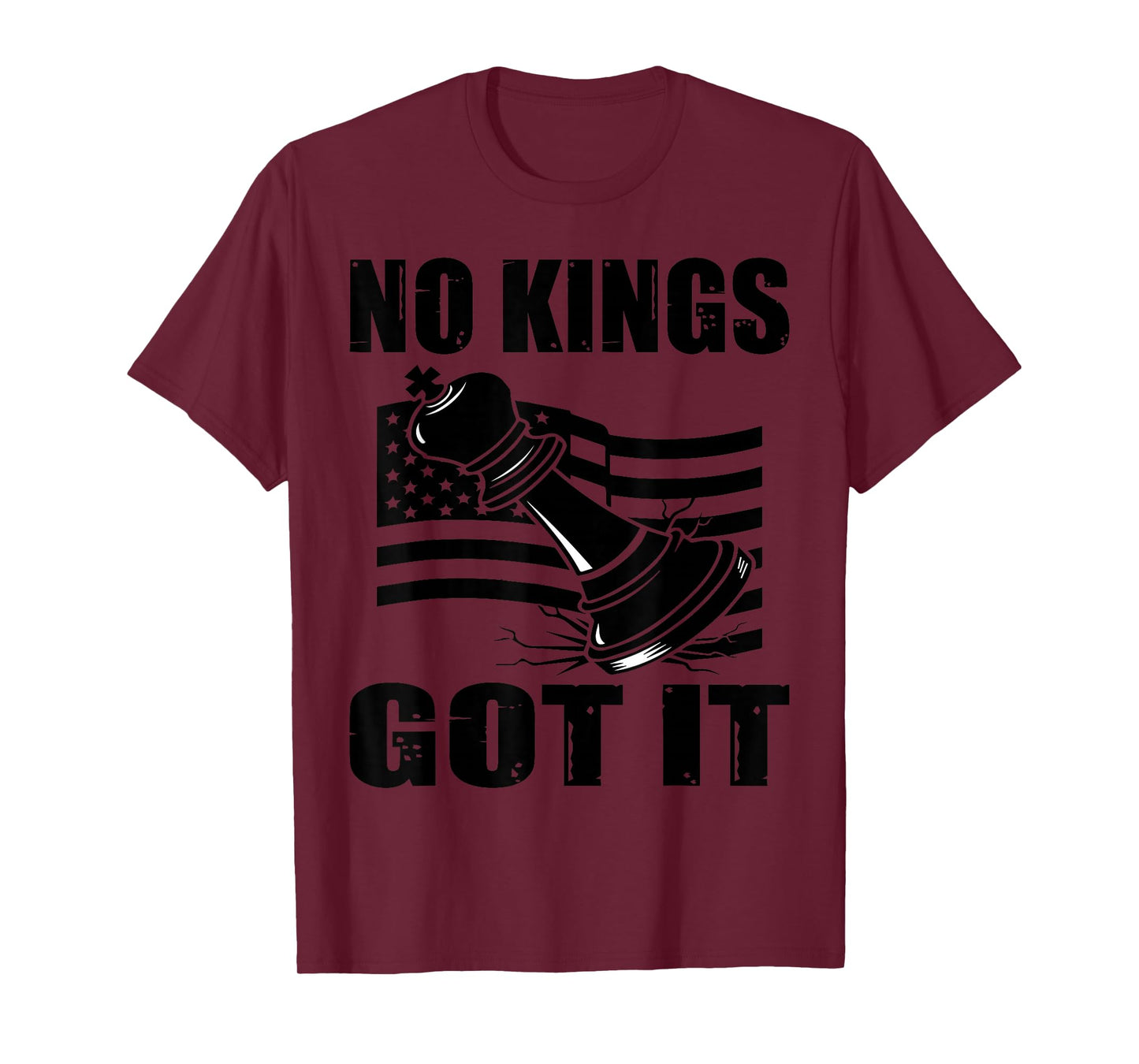 No Kings Got It Distressed Crown Streetwear Tee T-Shirt