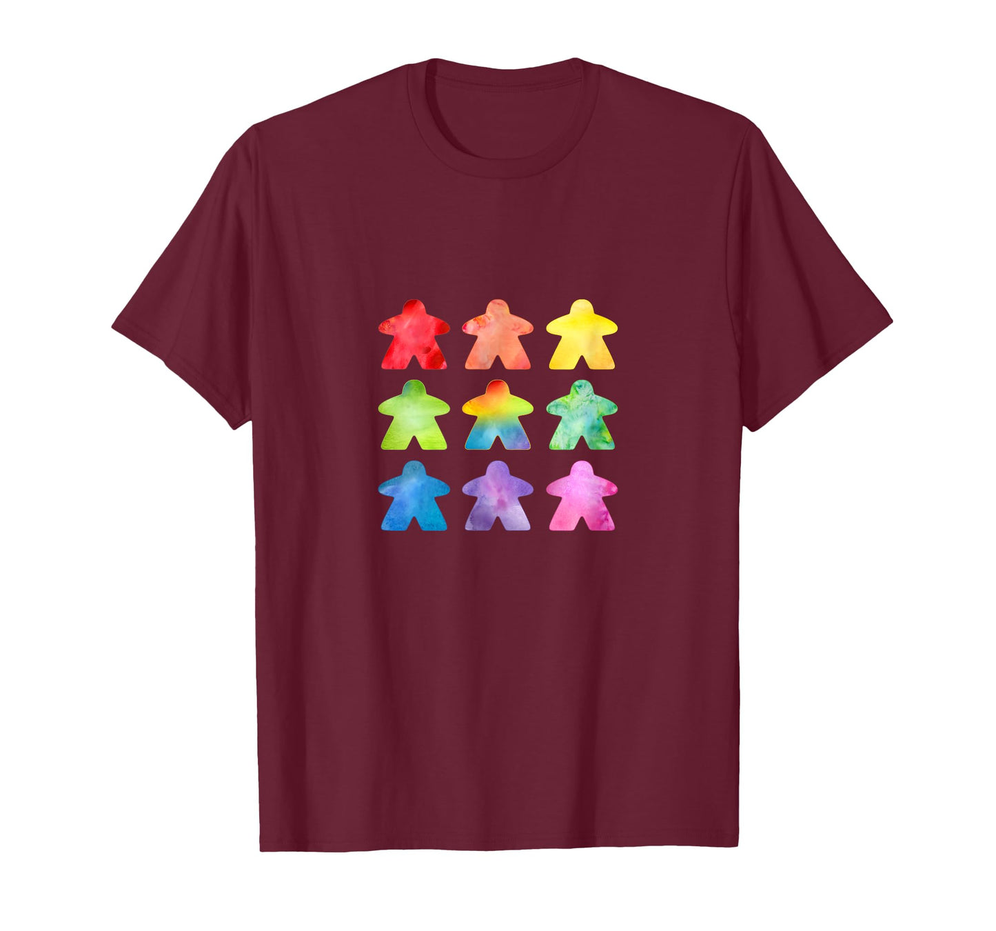 The Watercolor Meeple | Great Gift for board game geeks T-Shirt
