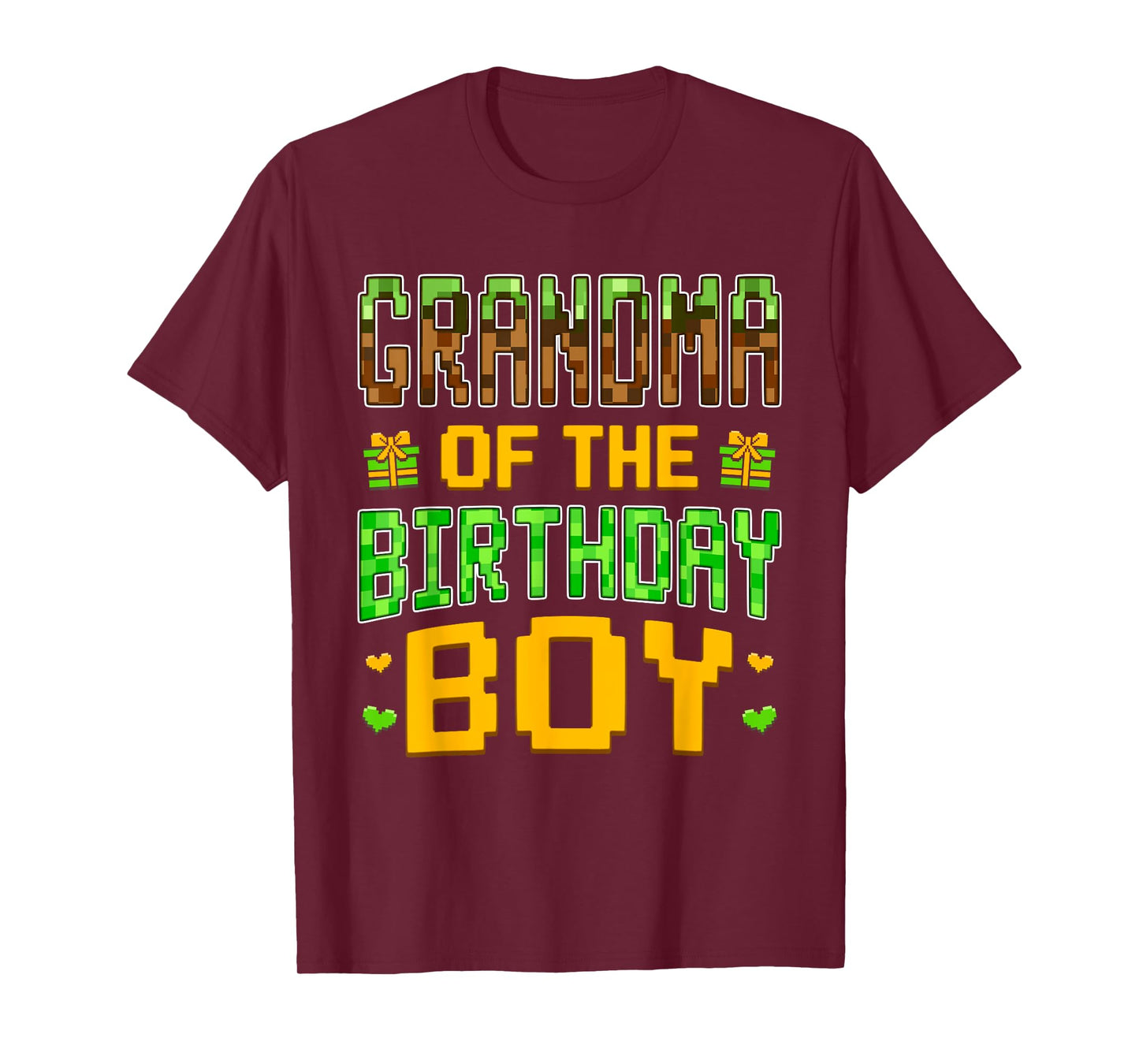 Grandma of The Birthday Boy Video Gamer Birthday Party T-Shirt