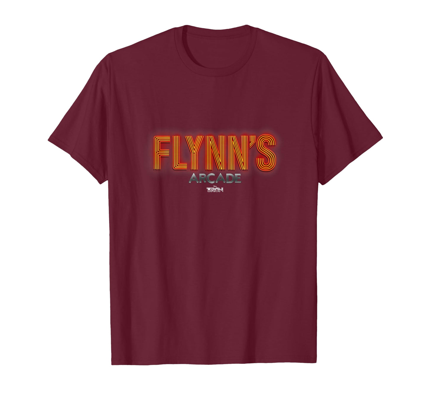 Disney Tron Flynn's Arcade Neon Logo T-Shirt