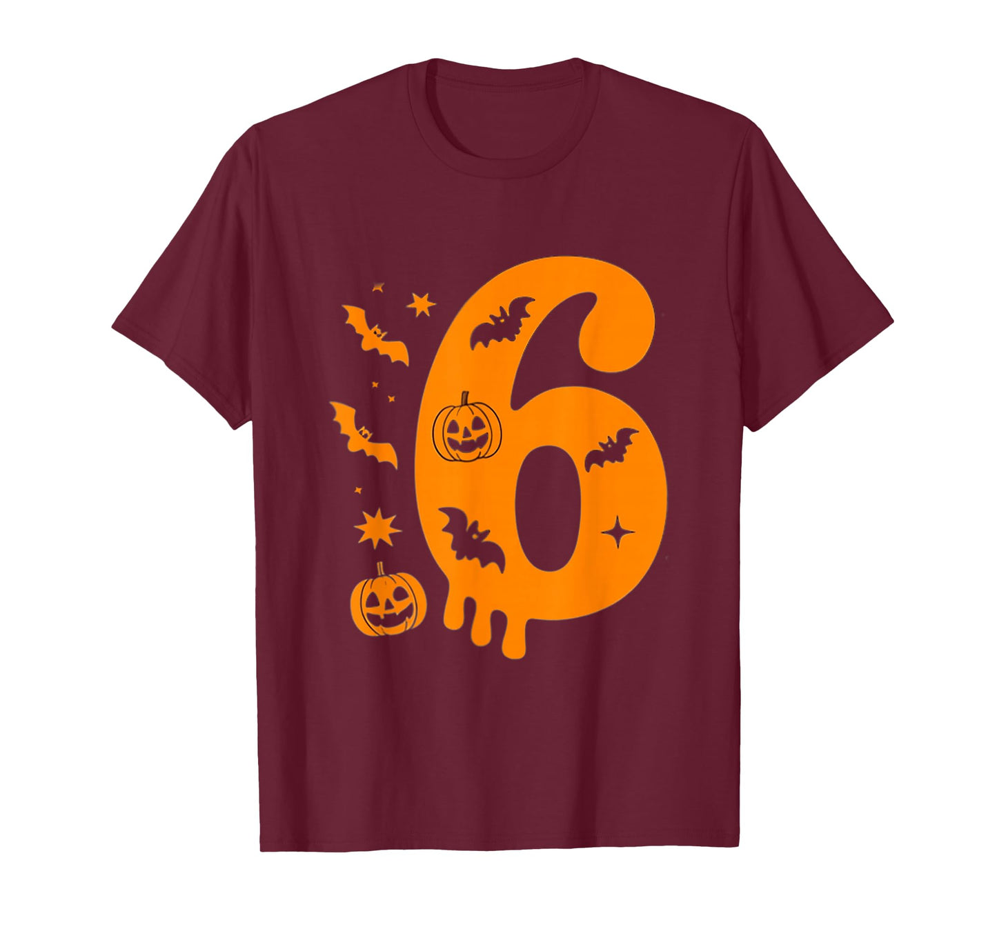 Number 6 Six Seven 6 7 Meme Funny Design Couples Halloween T-Shirt